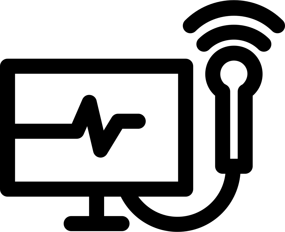 Heartbeats Monitoring Comments - Monitoring Health Icon Png Clipart (980x798), Png Download