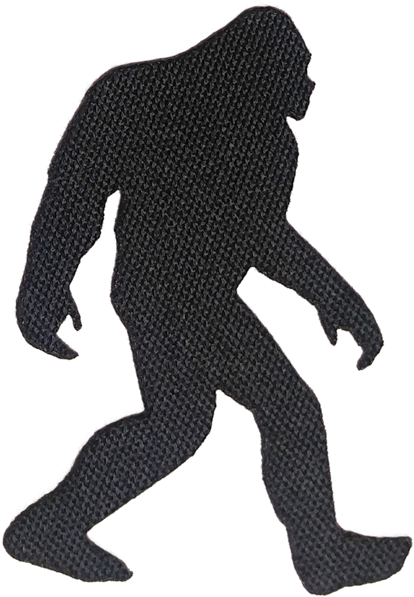 Bf Silhouette Patch - Sasquatch Decal Clipart (1280x1280), Png Download