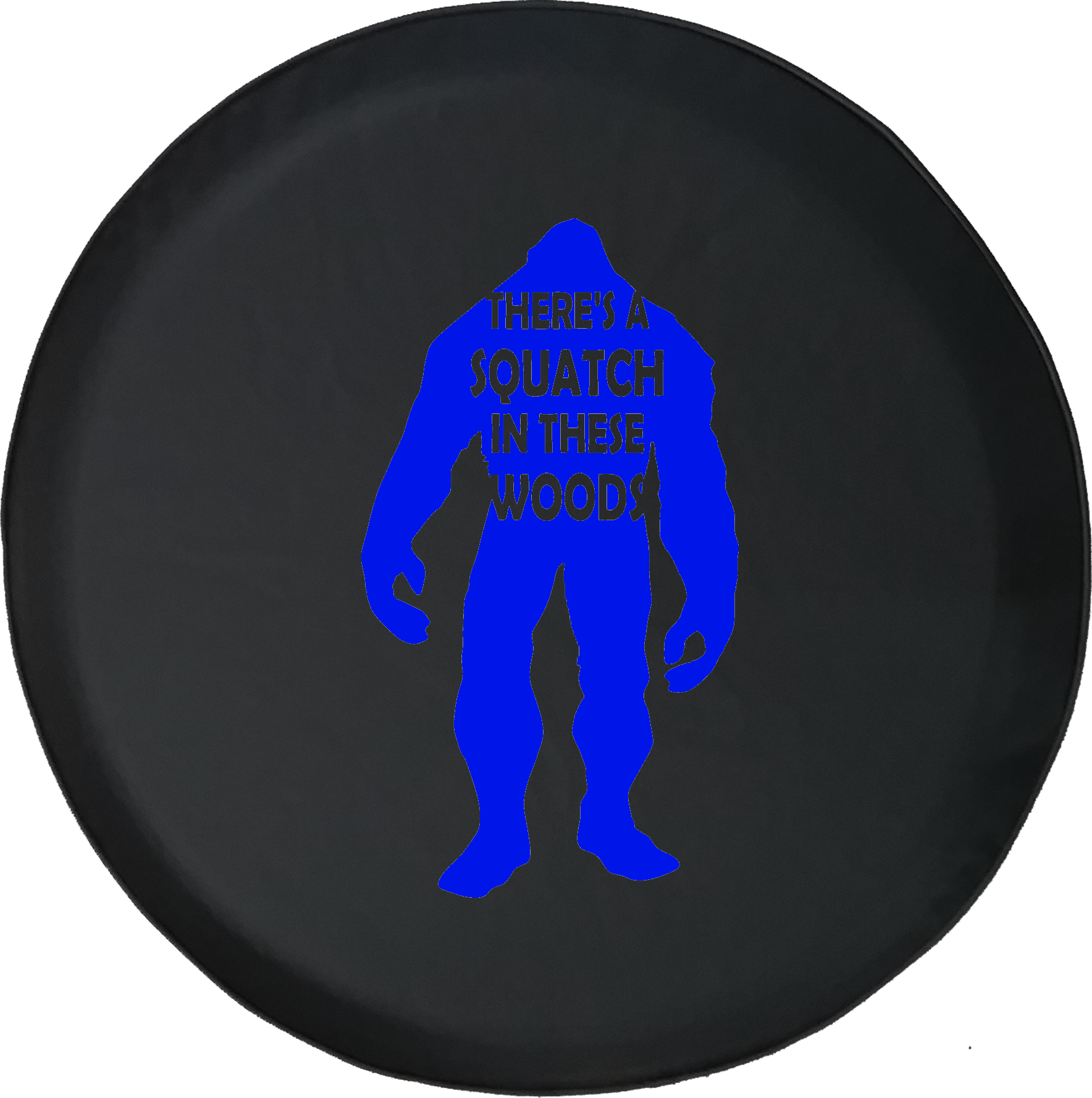 There's A Squatch In These Woods Bigfoot Yeti Offroad - Silhouette Clipart (1768x1777), Png Download