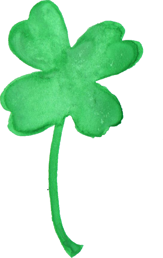 Free Download - Clover Watercolor Png Clipart (543x860), Png Download
