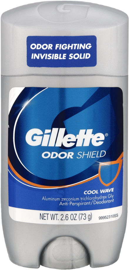 Gillette - Gillette Endurance Cool Wave Invisible Solid Anti-perspirant/deodorant Clipart (1000x1000), Png Download
