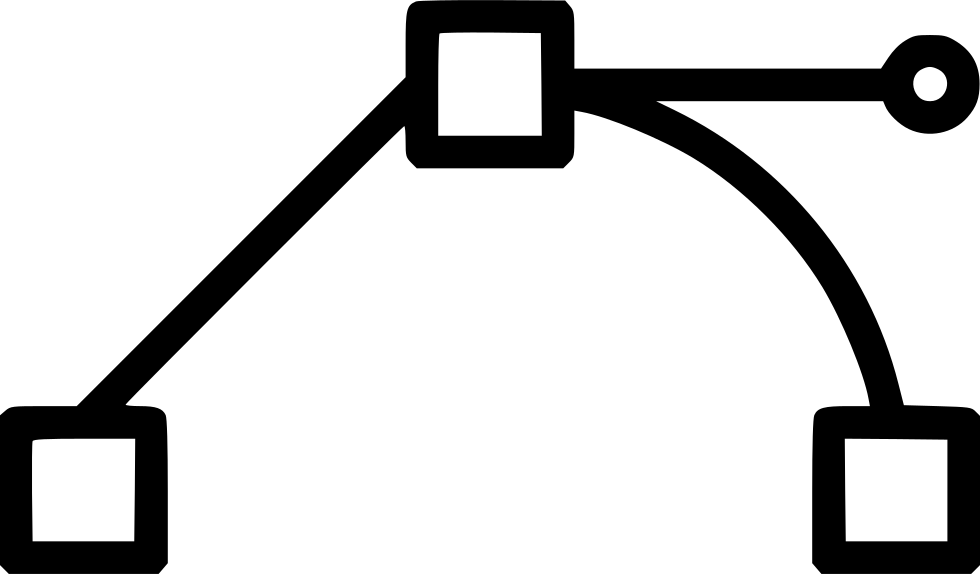 Path Shape Transform Tool Object Corner Cusp - Vector Anchor Point Bezier Clipart (980x574), Png Download