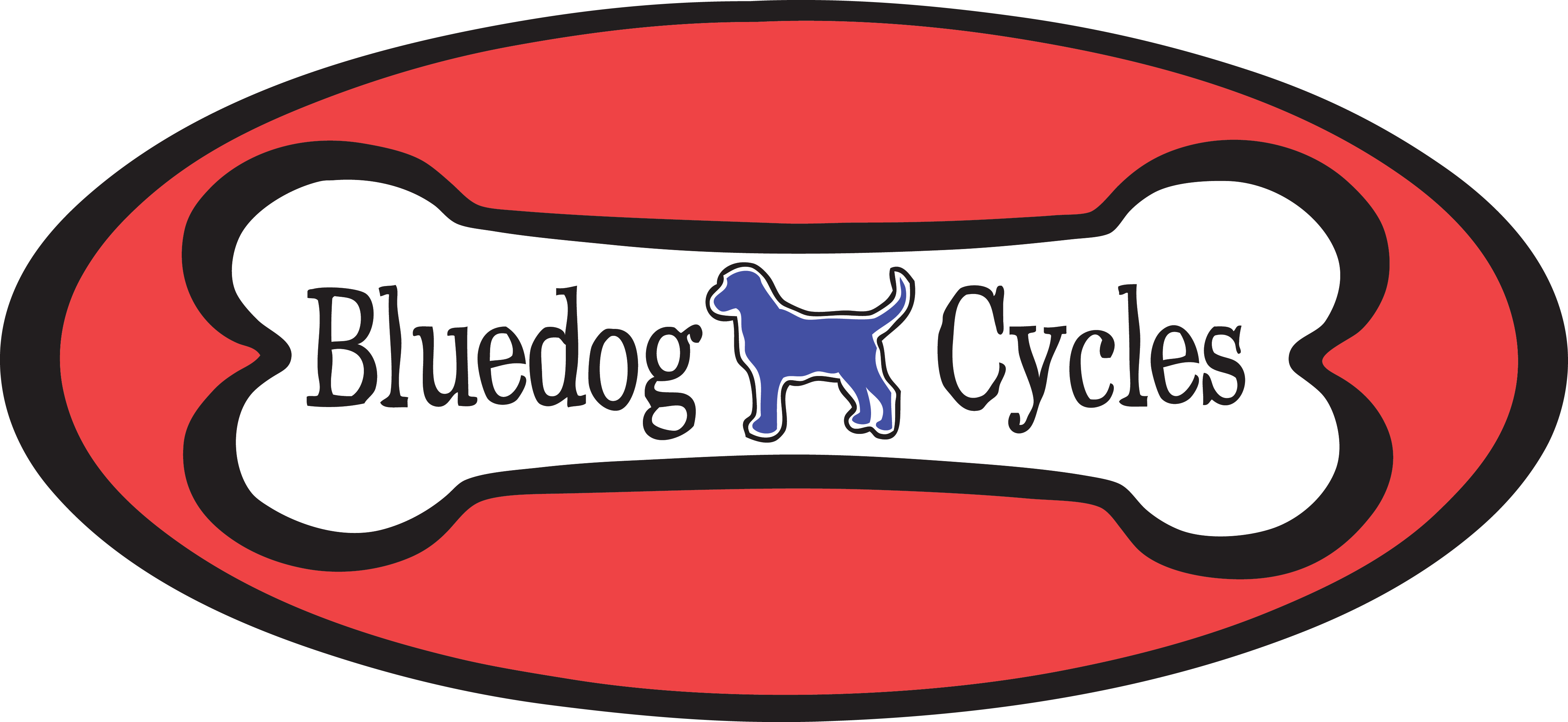 Bluedog Cycles Clipart (4495x2070), Png Download