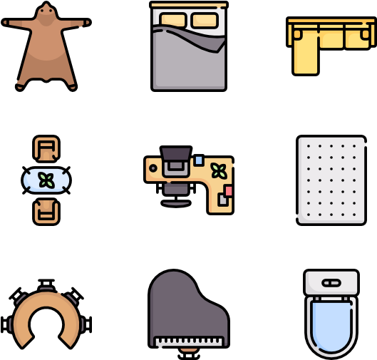 Furniture And Household - Architecture Clipart (600x564), Png Download