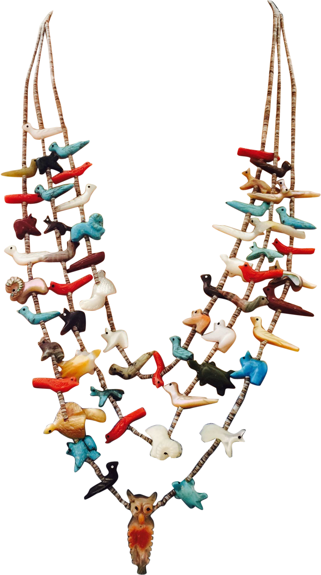 Vintage Colorful Fetish Zuni Southwest Native American - Native American Jewelry Transparent Clipart (1988x1988), Png Download