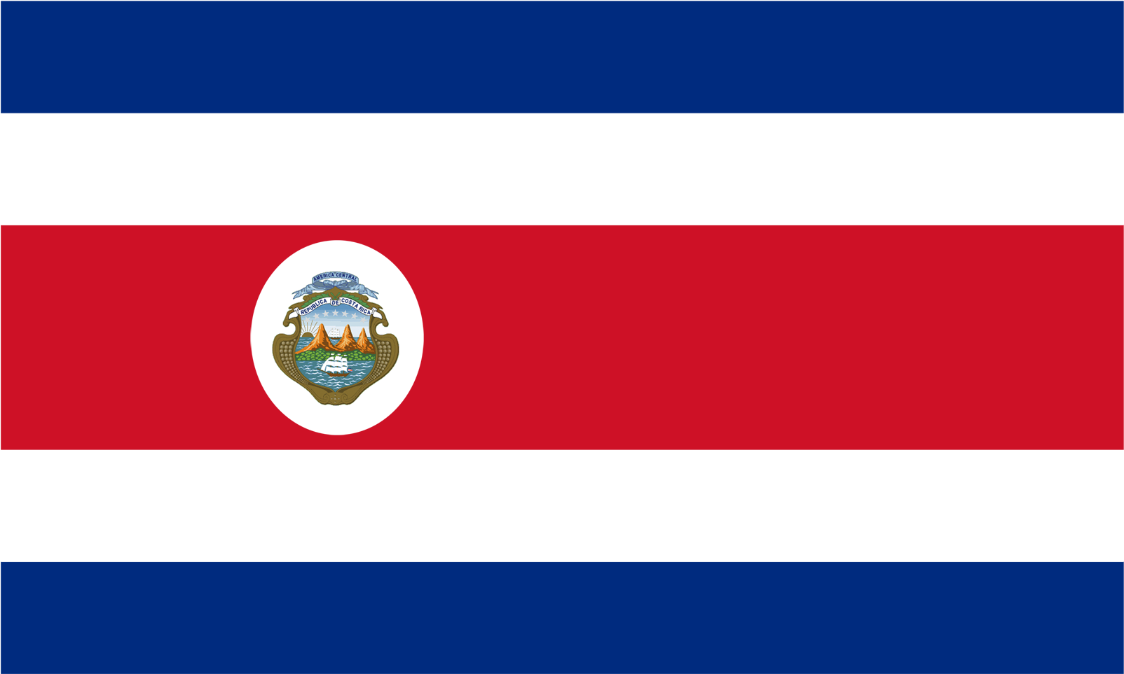 Costa Rica Flag Clipart (1920x1200), Png Download