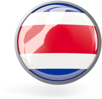 Illustration Of Flag Of Costa Rica - Icon Clipart (640x480), Png Download