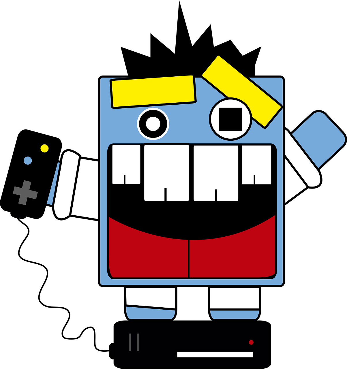 Gamer,crazy,games,video Clipart (1203x1280), Png Download