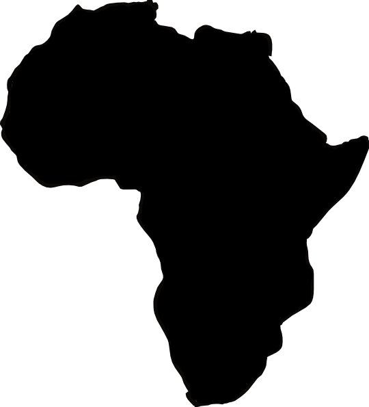 Africa Continent Vector Clipart (540x595), Png Download
