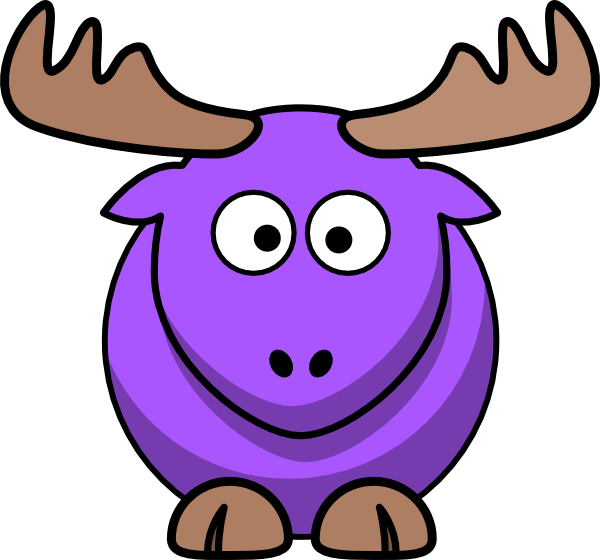 Cartoon Elk Drawing Clipart (600x560), Png Download