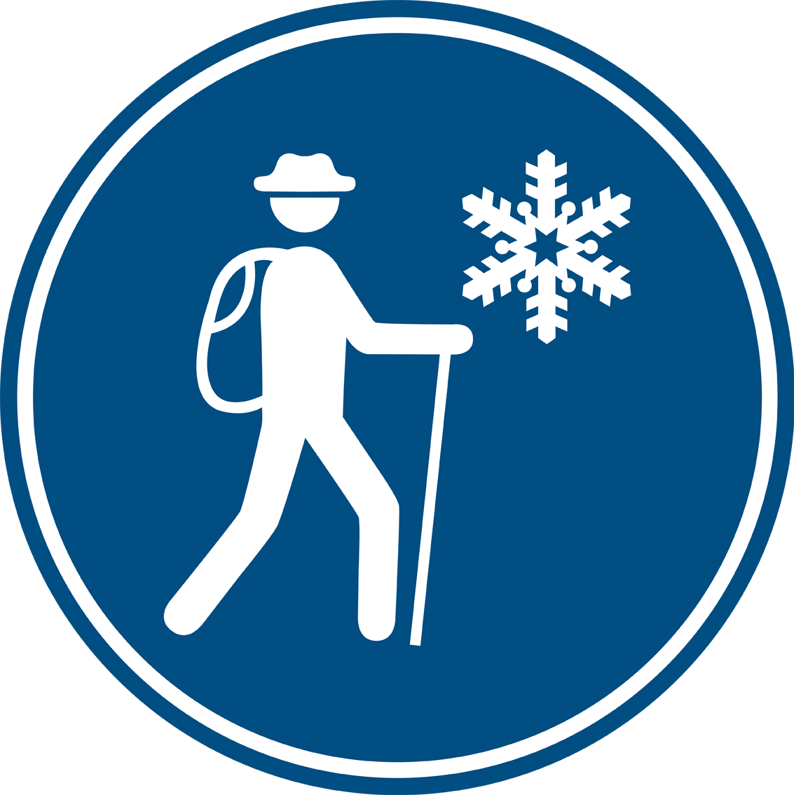 Along This Winter Hiking Path, A Number Of Cozy Terraces - Gebotsschild - Abfallbehälter Nutzen - Steif Clipart (1133x1134), Png Download