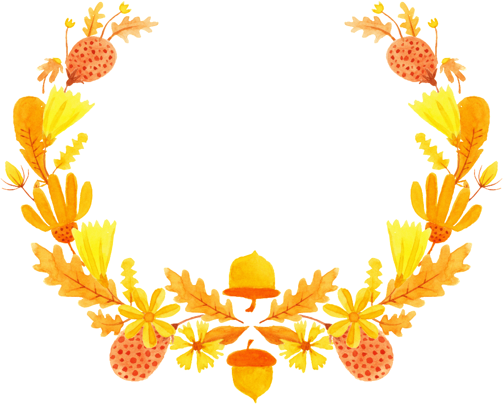 Autumn Garland Transparent Free Buckle Png Clipart (1024x824), Png Download