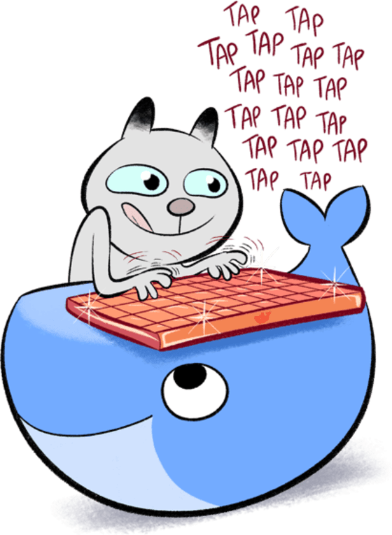 Running Containers Through Docker Helps Us To Carefully - Docker Tap Tap Clipart (560x765), Png Download