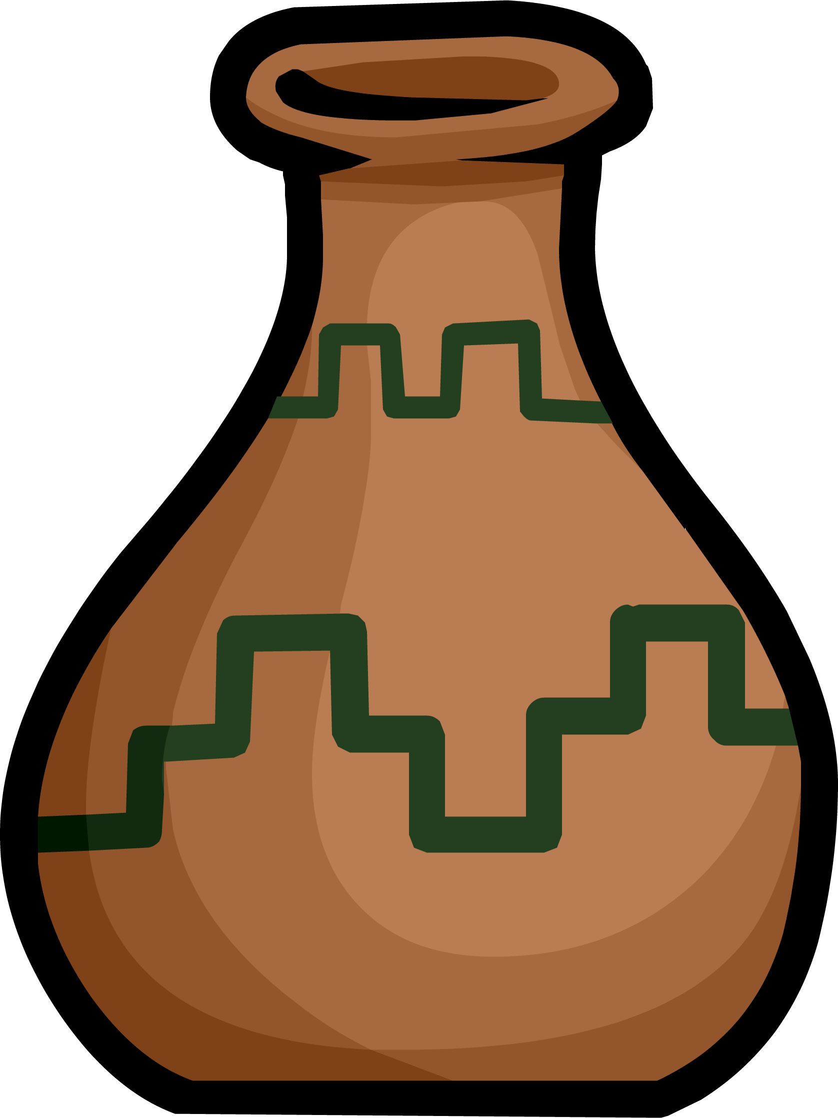 Items - Club Penguin Vase Clipart (1676x2235), Png Download