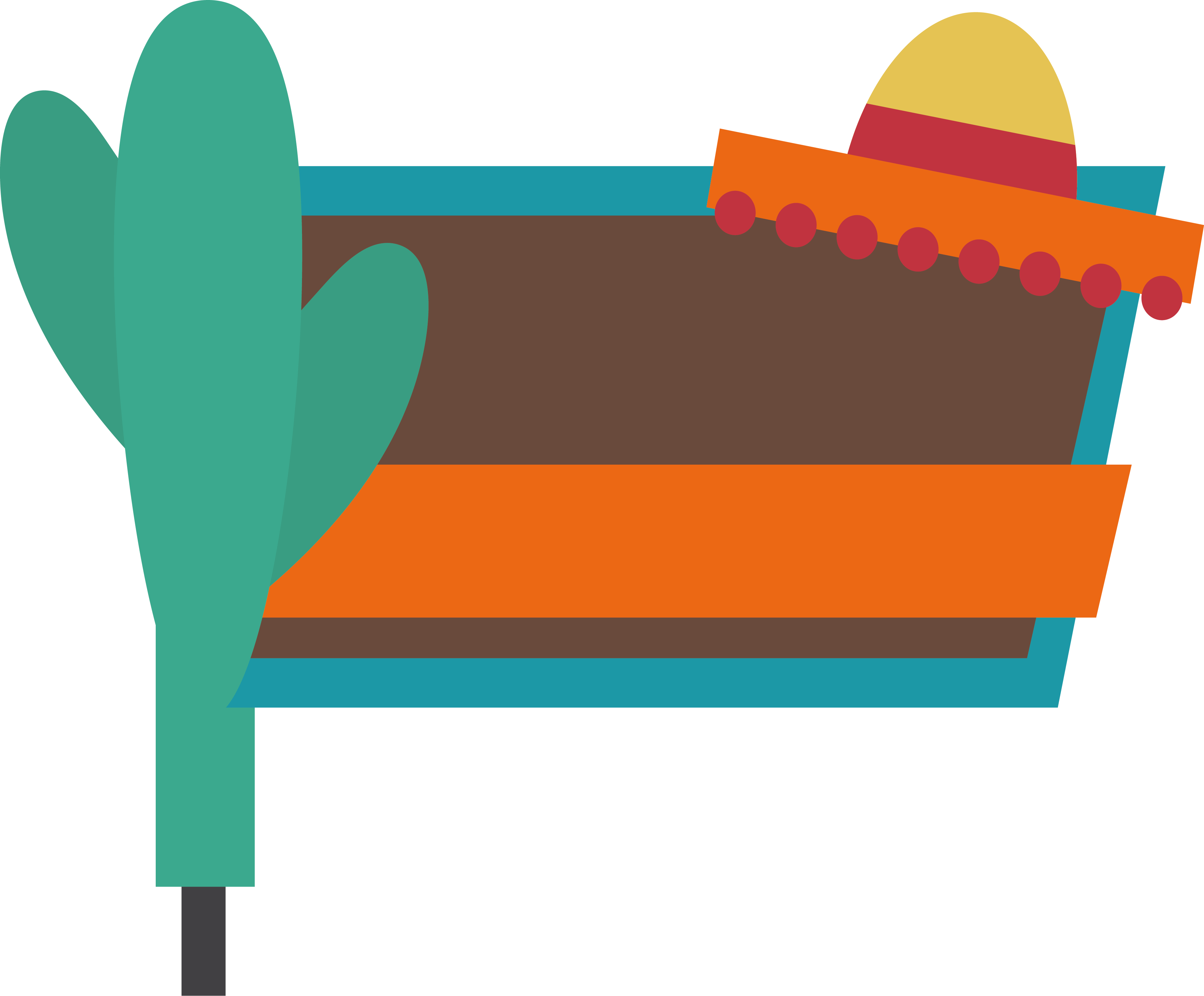 Clip Art Cactus Straw Hat Transprent - Cactus Hat - Png Download (3696x3059), Png Download