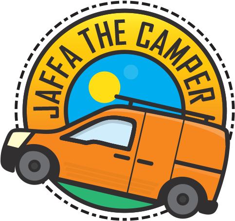 Jaffa The Camper Sun Camping Nature Lines Orange Jaffa Clipart (800x600), Png Download