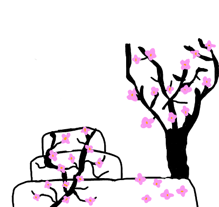 Cherry Blossom Tree Clipart (880x484), Png Download