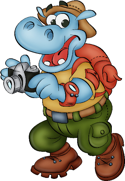 Hippopotamus Cartoon Clip Art Images Are On A Transparent - Cartoon - Png Download (600x600), Png Download