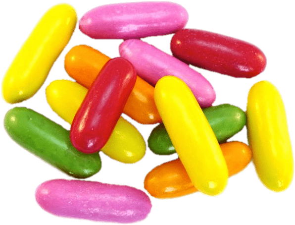 Colourful Liquorice Torpedo Sweets - Liquorice Torpedoes 500 Gram Bag 1 2 Clipart (720x540), Png Download