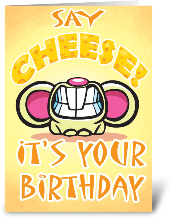 Cheesie Birthday Card Greeting Card - Cheese Magnet Clipart (700x792), Png Download