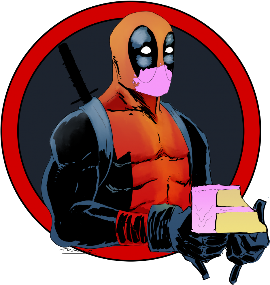Birthday Card For Sister Ideas Dad - Invitacion De Cumpleaños Deadpool Clipart (1084x1731), Png Download