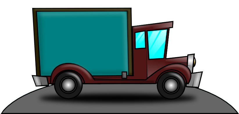 Truck Clipart Cargo Truck - Png Download (834x450), Png Download