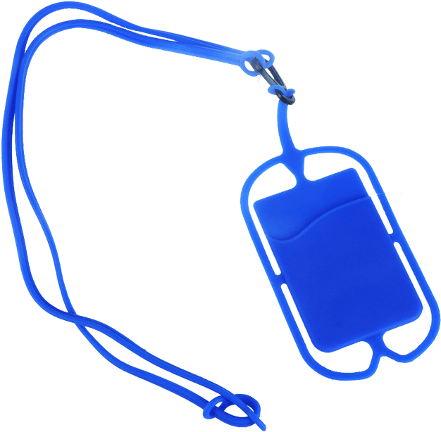 Promotional Silicone Phone Wallet With Lanyard - Moutik Mobile Phone Strap Neck Lanyard Holder Cover Clipart (700x700), Png Download