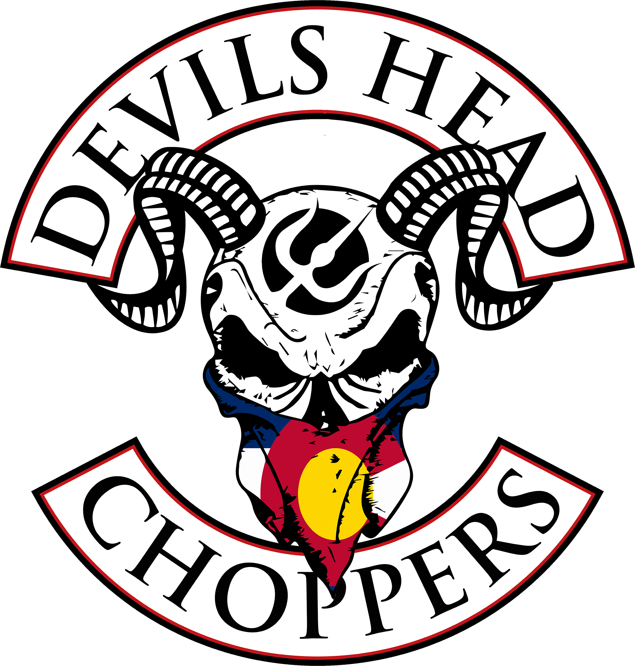 Devils Head Choppers Castle Rock Clipart (2400x2518), Png Download