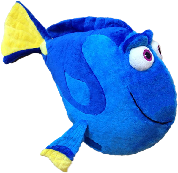 Dory Characters Png Clip Art Library Stock - Finding Dory Pillow Pet Transparent Png (600x600), Png Download