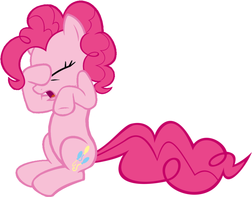 Artist Kuren Earth Pony Eyes Closed - Pinkie Pie Face Hoof Clipart (900x717), Png Download