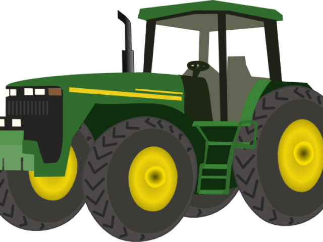 John Deere Clipart Farm Machinery - John Deere Tractor Clip Art - Png Download (640x480), Png Download