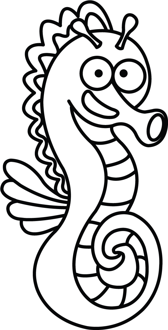 Seahorse Sketch Followed This Fun Tutotial Http Clipart (720x1280), Png Download