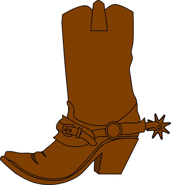 Cowboy Boot Clipart - Png Download (552x597), Png Download