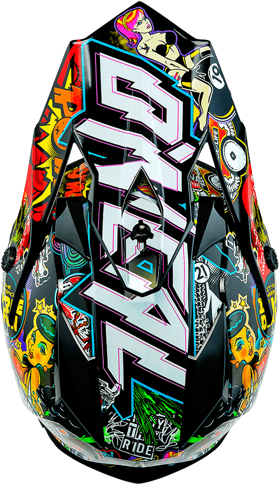 Casque Mx Oneal Adulte 7 Series Crank Black Multi 2016 - O'neal 7 Series Crank Motorcycle Helmet - Black - Xl Clipart (1000x1000), Png Download