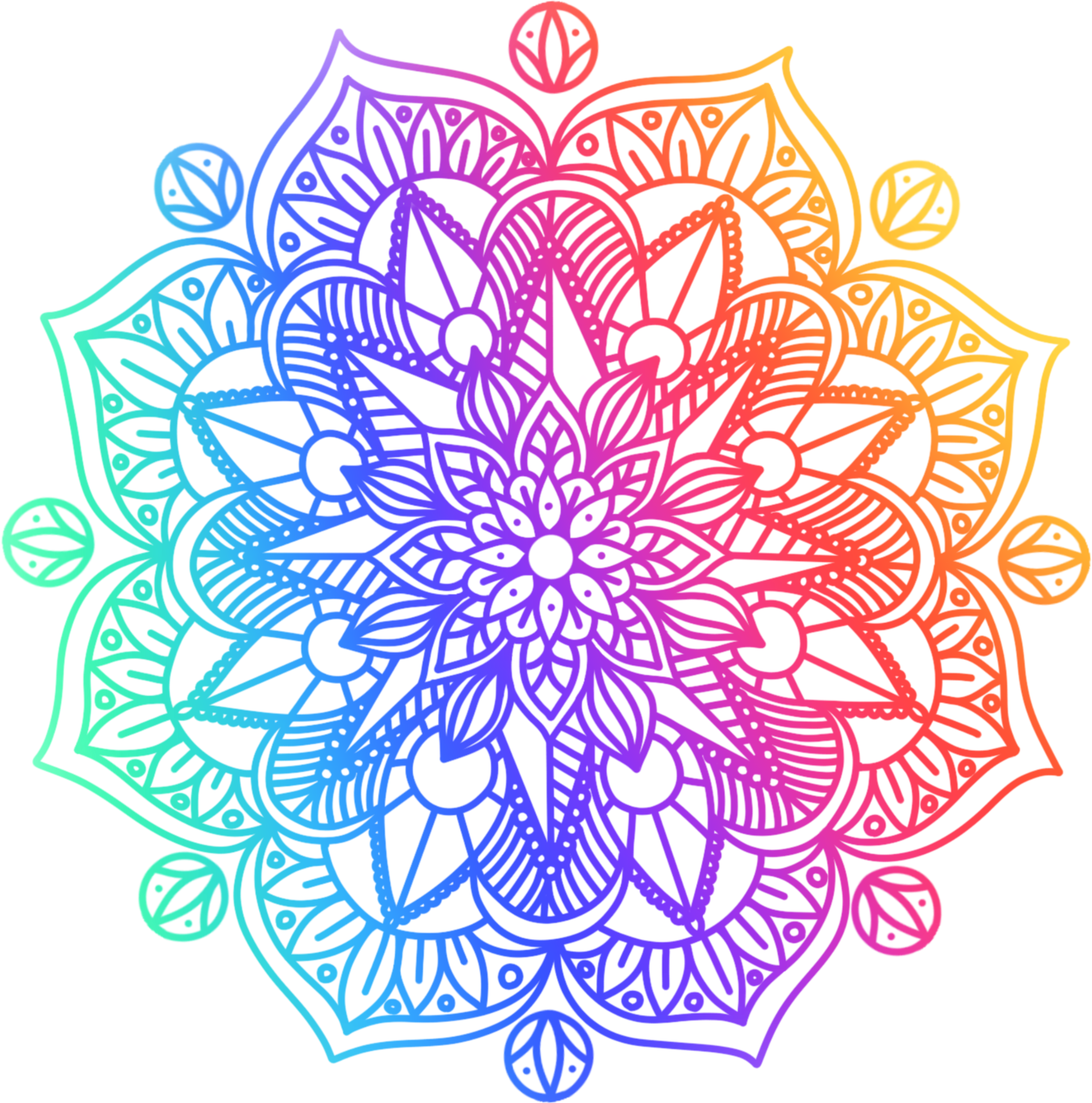 Mandala Clipart Graphic - Png Download (2480x2506), Png Download