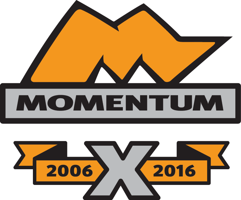 Mo 10yr X Logo - Momentum Climbing Logo Clipart (769x637), Png Download