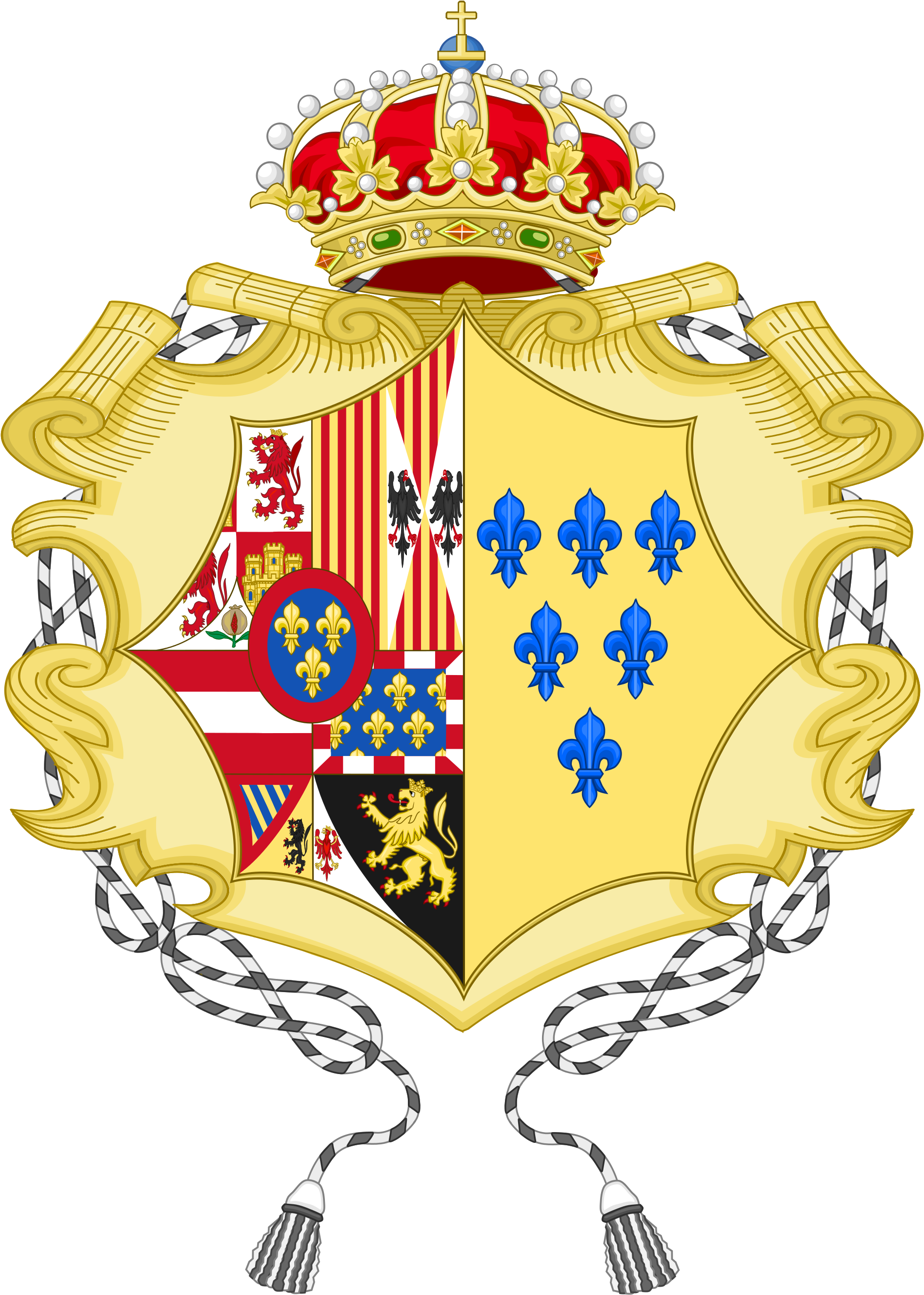 Open - Farnese Coat Of Arms Clipart (2000x2685), Png Download