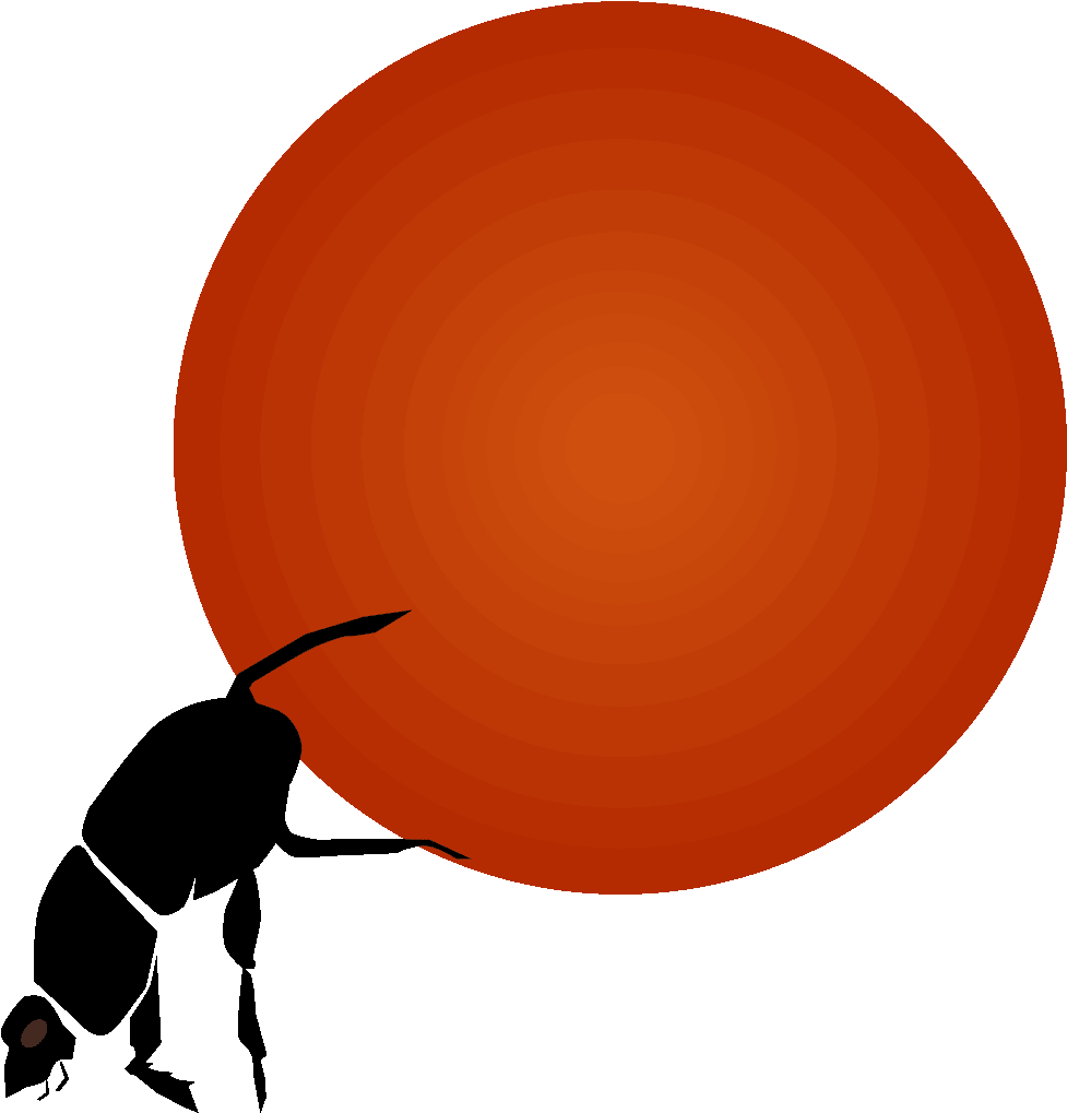 Dung Beetle Clipart - Circle - Png Download (987x1024), Png Download