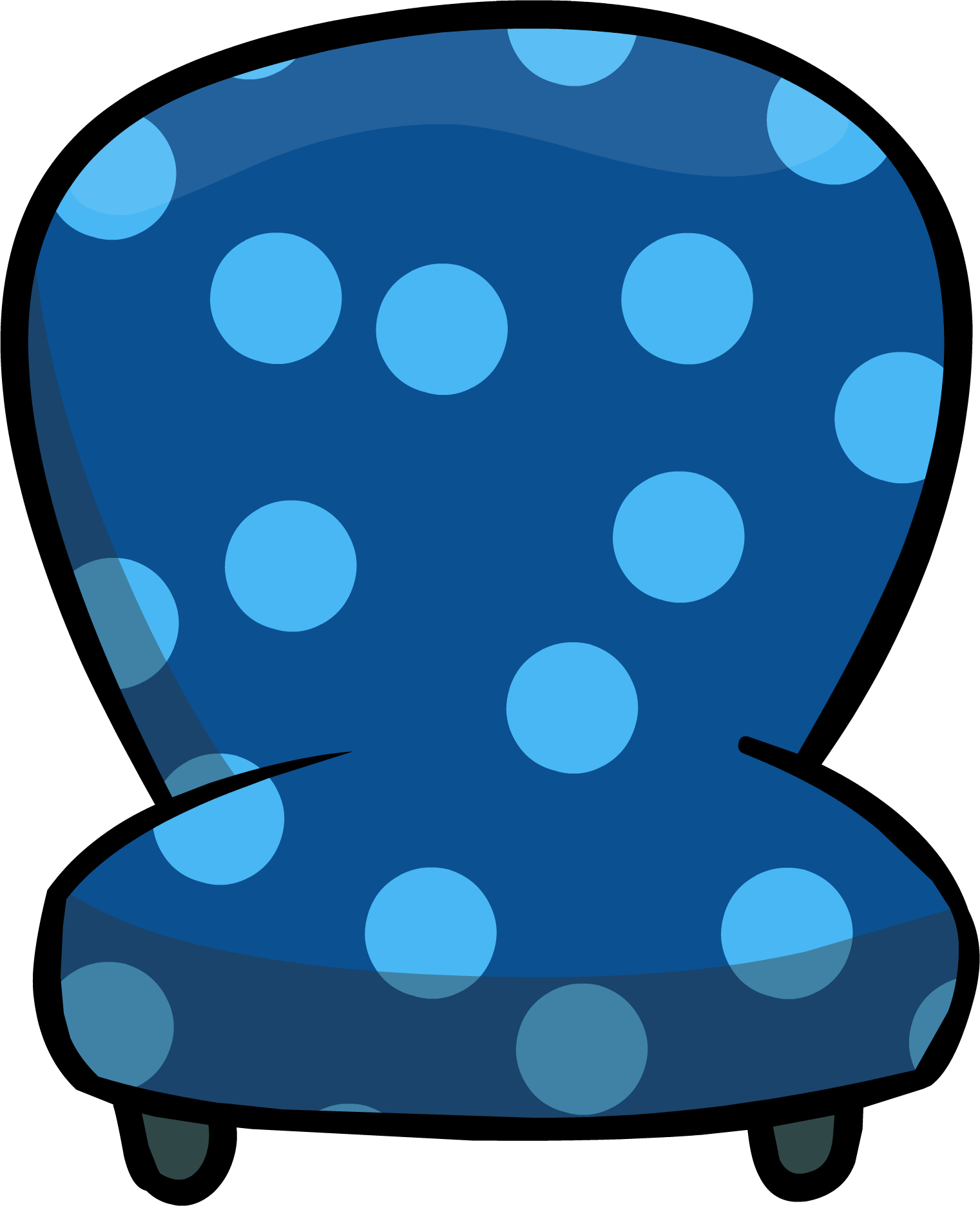 Clipart Library Stock Dot Clipart Dark Blue - Club Penguin Blue Furniture - Png Download (1521x1872), Png Download