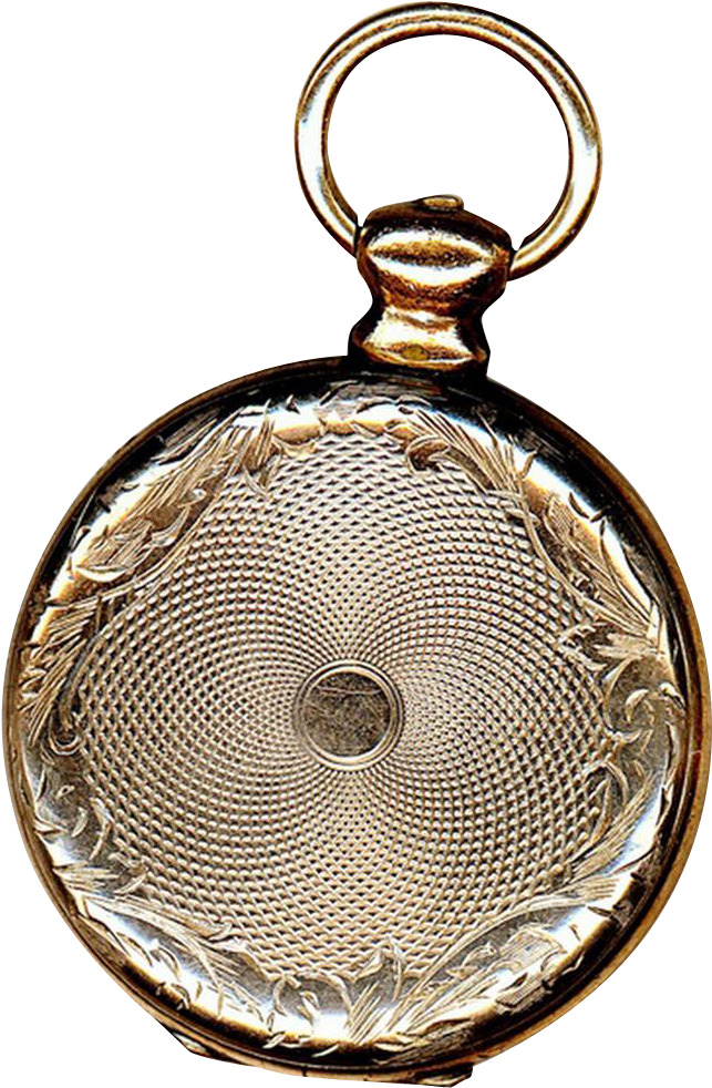 Daguerreotype Watch-form Locket Of 9k Gold Clipart (981x981), Png Download