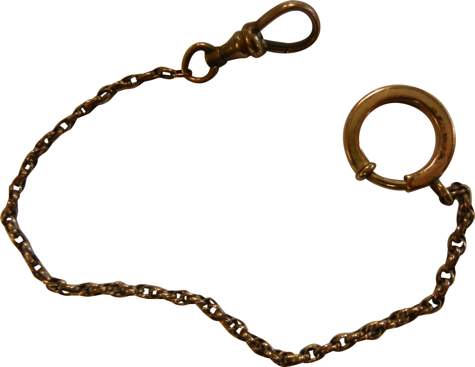 Vintage Gold Filled Watch Fob Chain From Henriettas - Chain Clipart (1621x1621), Png Download
