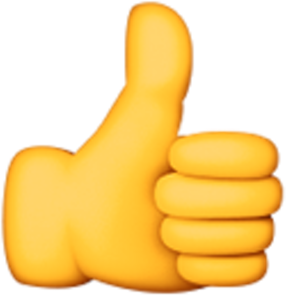 Download Finger Up Emoji Clipart Explore Pictures - Thumbs Up Apple
