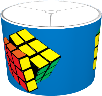 Cube Lampshade - Rubik's Cube Clipart (674x516), Png Download