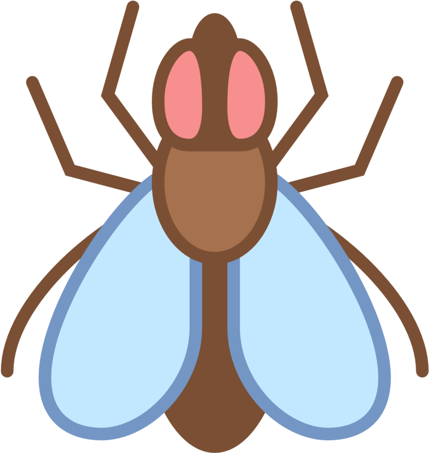 Flies Clipart Harmful Insect Clipart Black And White - Clipart Pic Animals That Fly - Png Download (1024x1024), Png Download