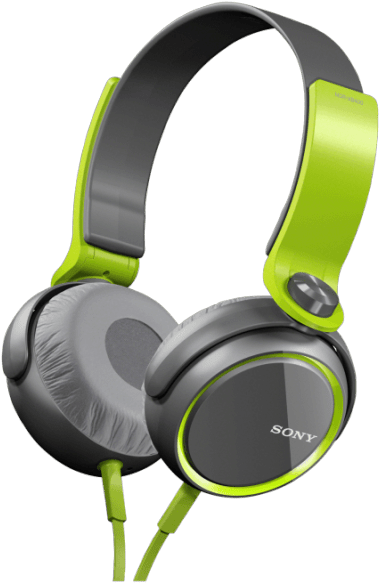 Sony Mdr-xb400/grn Extra Bass Headphones - Sony Extra Bass Green Clipart (700x583), Png Download