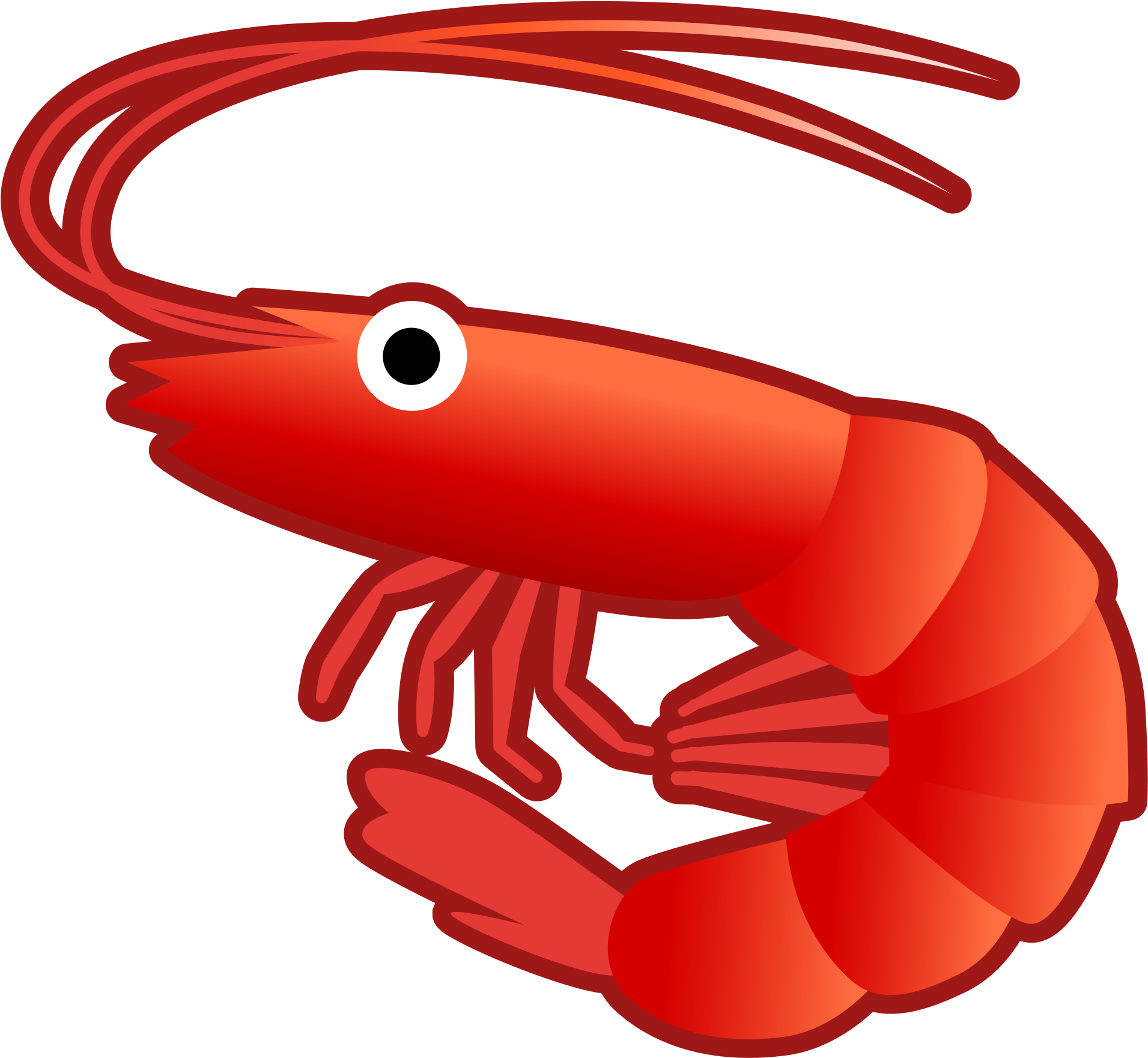 File Noto Emoji Oreo F Wikimedia Commons - Shrimp Icon Clipart (2000x2000), Png Download