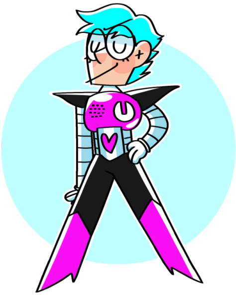 Hi I Made An Undertale Au Because I Have 0 Self Control - Cartoon Clipart (500x631), Png Download