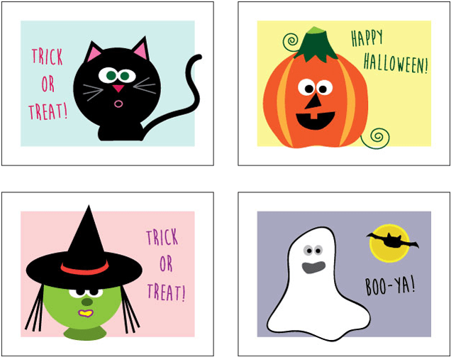 Halloween Treat Tags - Cartoon Clipart (700x562), Png Download