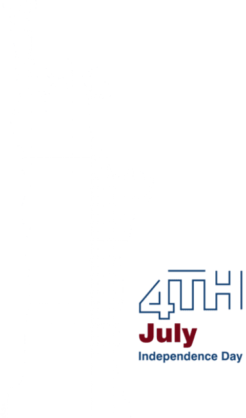Free Png Statue Of Liberty 4th July Decoration Png Clipart (480x816), Png Download