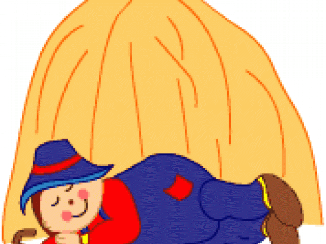 Haystack Clipart Hay Stack - Blue Pencil - Png Download (640x480), Png Download